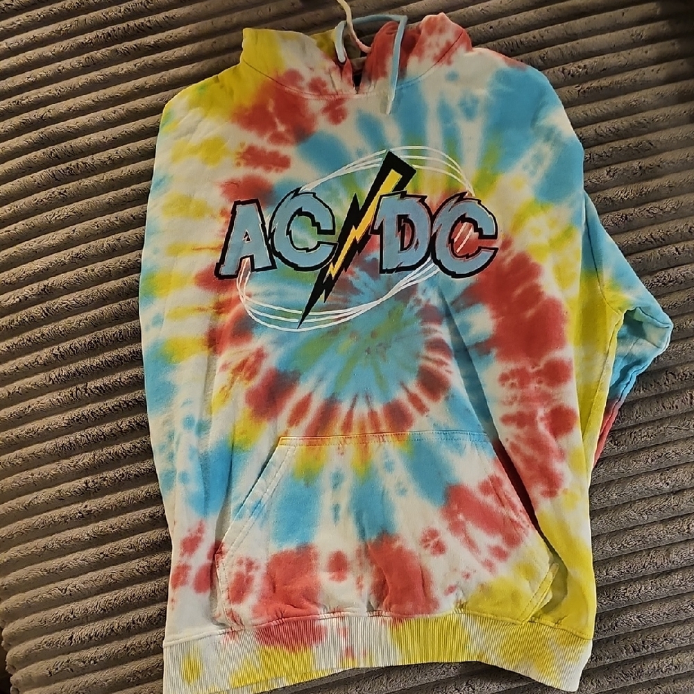 Tie-Dye AC/DC Hoodie (L) - Picture 4 of 4